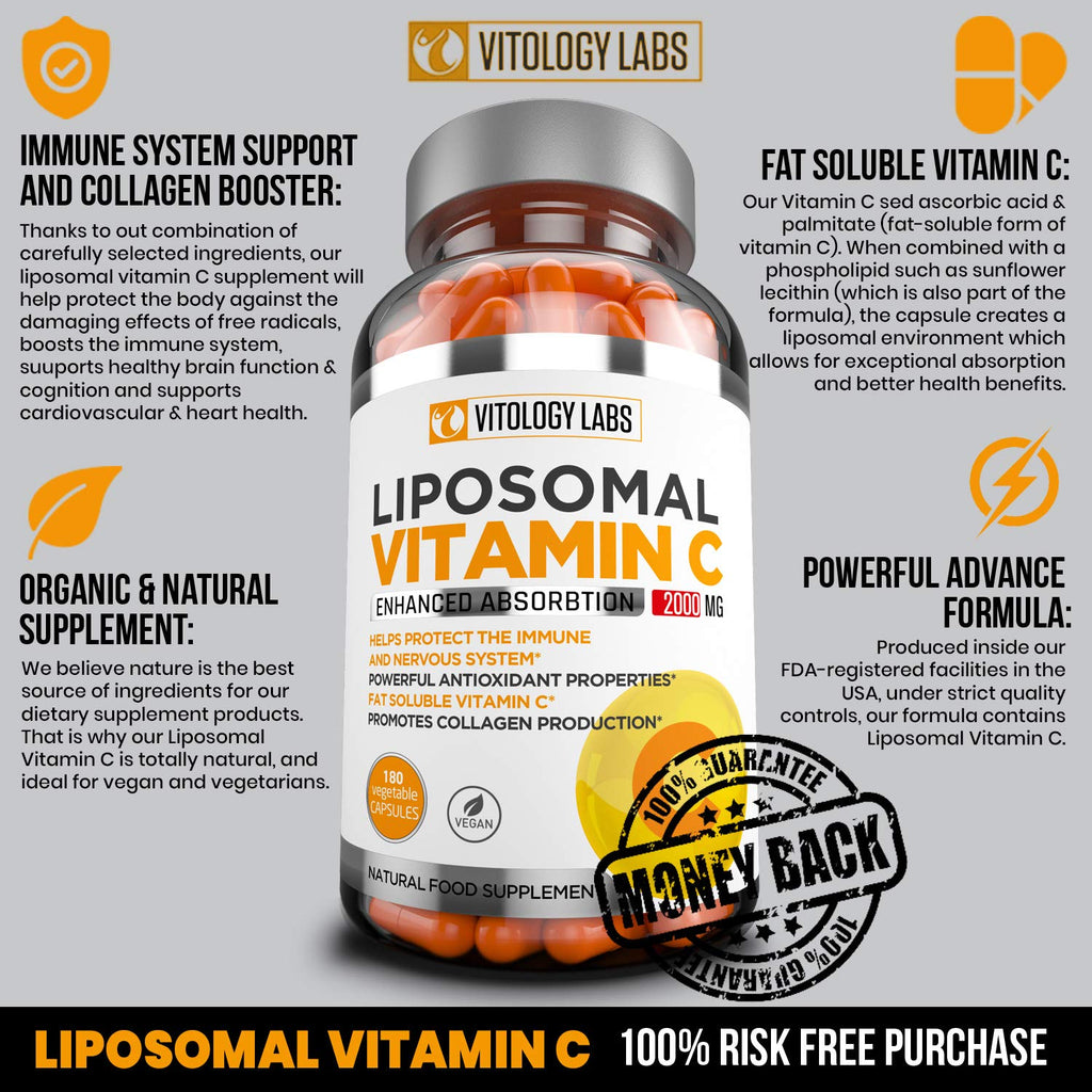 Natuspur Premium Liposomal Vitamin C 2000mg - 180 Capsules