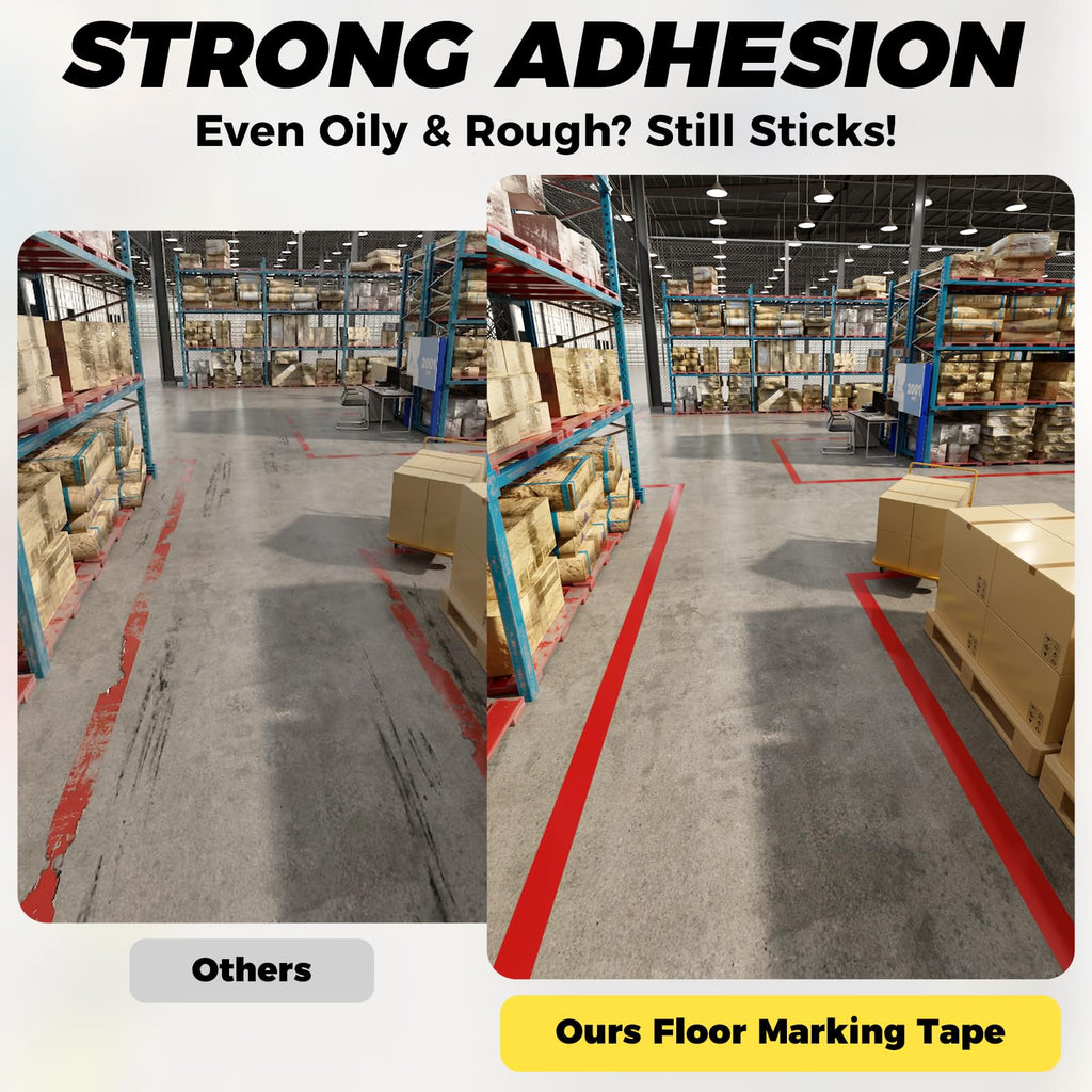 SWRT 2 Inch X 100 FT Reflective Tape Outdoor Waterproof Red & Fluorescent Yellow Reflective Tape Heavy Duty Strong Adhesive Hazard Caution Safety Warning Tape Reflector Conspicuity Tape for Trailer
