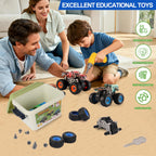 Trovogil Take Apart Monster Truck Toys for Kids 3 4 5 6 7 8 Year Old Boys, STEM Educational Building Toys with Electric Drill & Storage Box Gift Birthday Christmas for Boys Girls Kids Toddlers