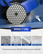 SHDIATOOL 7Pcs 4-Inch Dry Diamond Polishing Pads Grit 200 for Granite Marble Stone Sanding Pads Grinding Pads Abrasive Set
