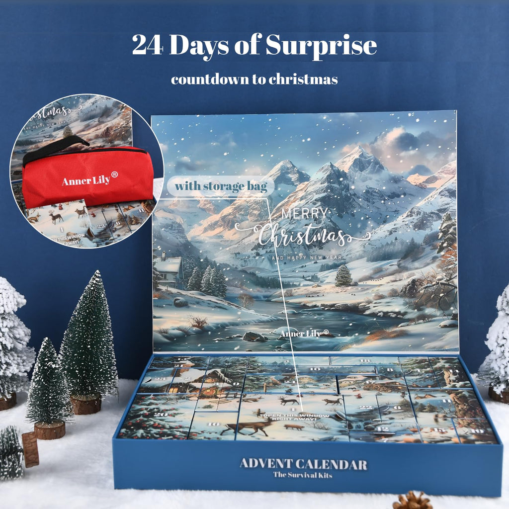 Survival Kit Advent Calendar 2026 - Hunting Xmas 24 Day Countdown Gift Men