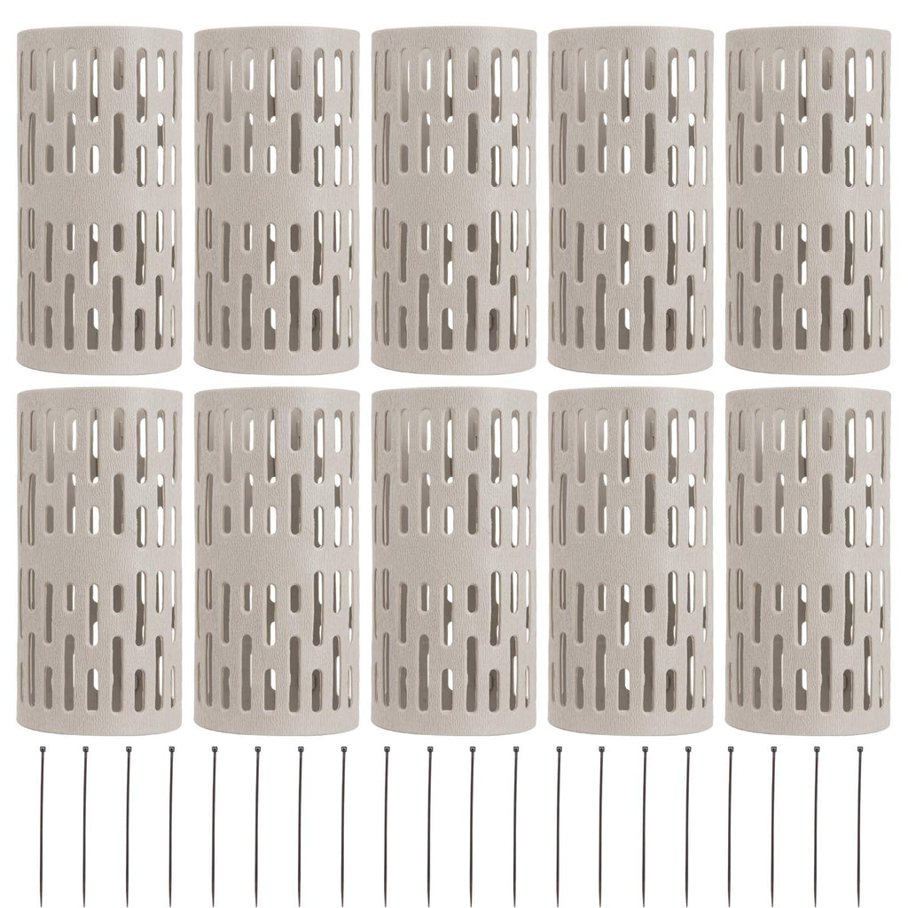 Aulock 10pcs Plastic Tree Trunk Protectors, Easy Flexible Guards