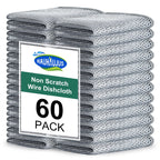 HAUHAUJUS Non Scratch Wire Dishcloth, 60 Pack