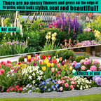 20-Pack No Dig Garden Edging Borders,20FT Plastic Lawn Edging