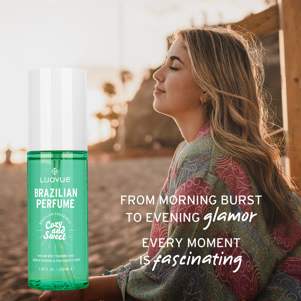 Brazilian Perfume for Women: Long Lasting Brazilian Fragrance - Natural Sweet and Comfortable Hair and Body Fragrance - Fine and Smooth Fragrance Mist, (100 ml)