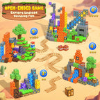 Magnetic Blocks 100PCS Kids Toys Magnetic Building Blocks Sensory Stem Boys Toys Ages 3-5 4-6 5-7 Classroom Must Haves 3 4 5 6 7 8 9 10 Year Old Boy Birthday Gifts