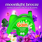 Gain Liquid Laundry Detergent, Now with Odor Defense, Moonlight Breeze Scent, 132 fl oz, 100 Loads (Packaging May Vary)