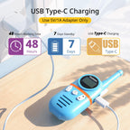 Inspireyes Walkie Talkies for Kids Rechargeable,Toys for Boys and Girls Ages 3-12, 3 Pack Long Range 2-Way Radios, Birthday Gifts,Christmas Stockings, Outdoor Play, Family Games, Hiking Camping Gear