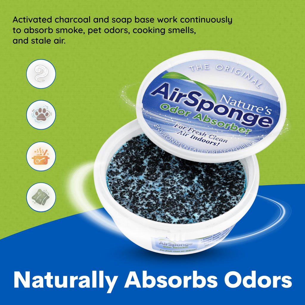 Delta Nature's Air Sponge Odor Absorber Unscented Plastic Tub 1/2 Lb.