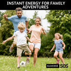 Glucose SOS Glucose Powder Packets with Natural Dextrose, Fast-Absorption That Instantly Dissolves in Your Mouth with No Water Needed, Kiwi Strawberry 72 Servings