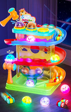 2-in-1 Ball Drop & Car Ramp Race Track Montessori Toy for Toddlers Ages 1-5