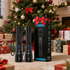 Rechargeable Flashlights High Lumens 2Pack, 5Modes Super Bright Flashlight Rechargeable, LED Flashlight Powerful, Handheld Tactical Flash Lights for Home Emergencies Camping Essentials, Gifts for Men