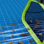 Sepetrel Pool Net,20 Inch Professional Swimming Pool Leaf Skimmer Nets for Cleaning with Nylon Deep Bag,Heavy Duty Aluminum Frame & Handle Rake(Pole Not Included)