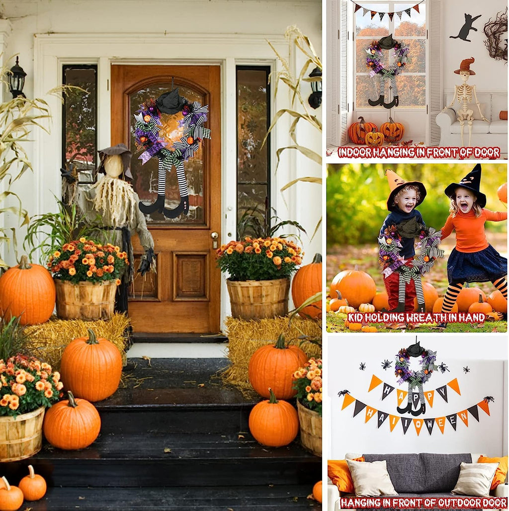 SHAVINGFUN Halloween Wreath-Halloween Wreaths for Front Door