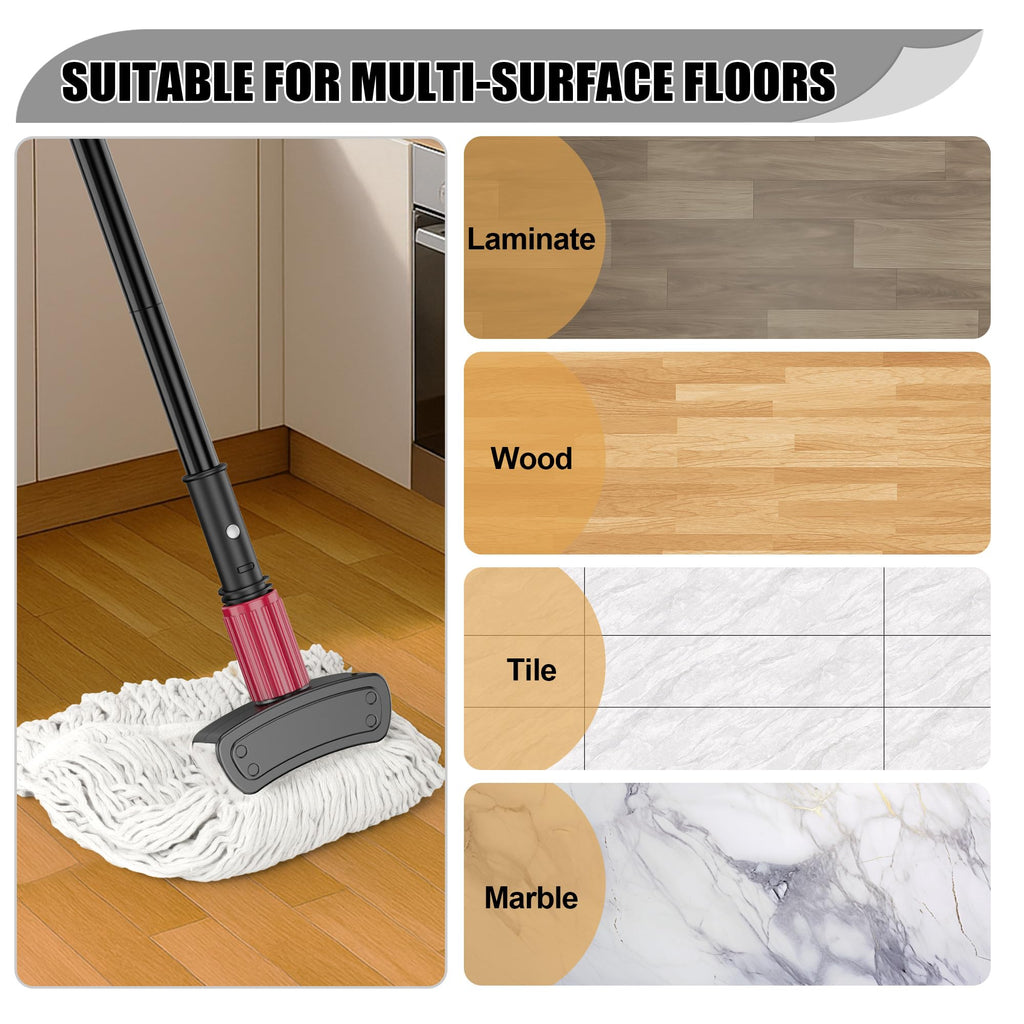IOPRETTY Commercial Mops for Floor Cleaning - Looped-End Heavy Duty Wet Mop