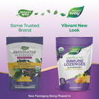 Nature's Way Sambucus Immune Lozenges, Zinc, Vitamin C, Elderberry, Immune Support*, USDA Organic, Honey Lemon Flavor, 24 Lozenges (Packaging May Vary) - 3 Pack