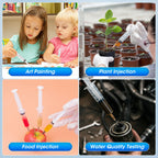 10 Pack 60 ml Syringe Without Needle, Syringe with Cap Individually Wrapped, for Liquids, Scientific Labs, Dispensing