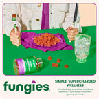 Fungies Reishi Mushroom Gummies, Delicious Apple Flavor - Mushroom Herbal Supplement Gummy for Adults Supports Immune Health, Relaxation & Healthy Aging - Calming Gummies for Sleep - 60 Servings