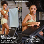 Trailoom Microfiber Workout Towels - Quick Dry, Highly Absorbing, Odor-Free, for Women & Men - Gym Sweat Sports Towel for Hot Yoga, Tennis, Running, Exercise, Working Out, Camping, Set of 5 Pastel