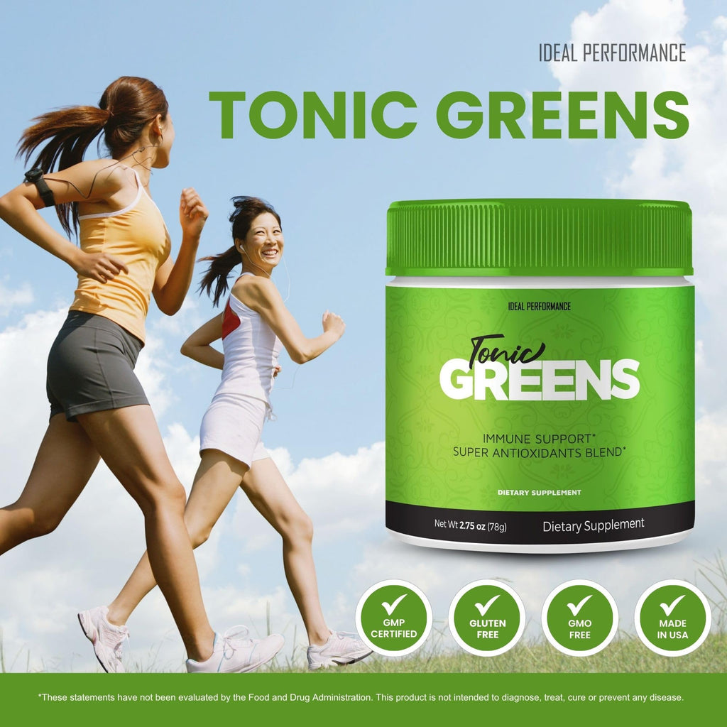 Tonic Greens Powder Vitamin Supplement Advanced Formula - Natural Green Blend Energy Supplement - Maximum Strength, TonicGreens BCAA, Tonic Greens All Natural Formula Powder Support Reviews (1 Pack)