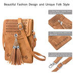 seOSTO Small Crossbody Bags for Women, Tassel Purse, Gifts for Teen Girls