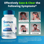 SonusZen Capsules, Official Sonuszen Tinnitus Relief for Ringing Ears Pills, Advanced Ear Health Support Supplement Pills, All Natural for Healthy Ringing Ear, Sonus Zen Pills Reviews (60 Capsules)