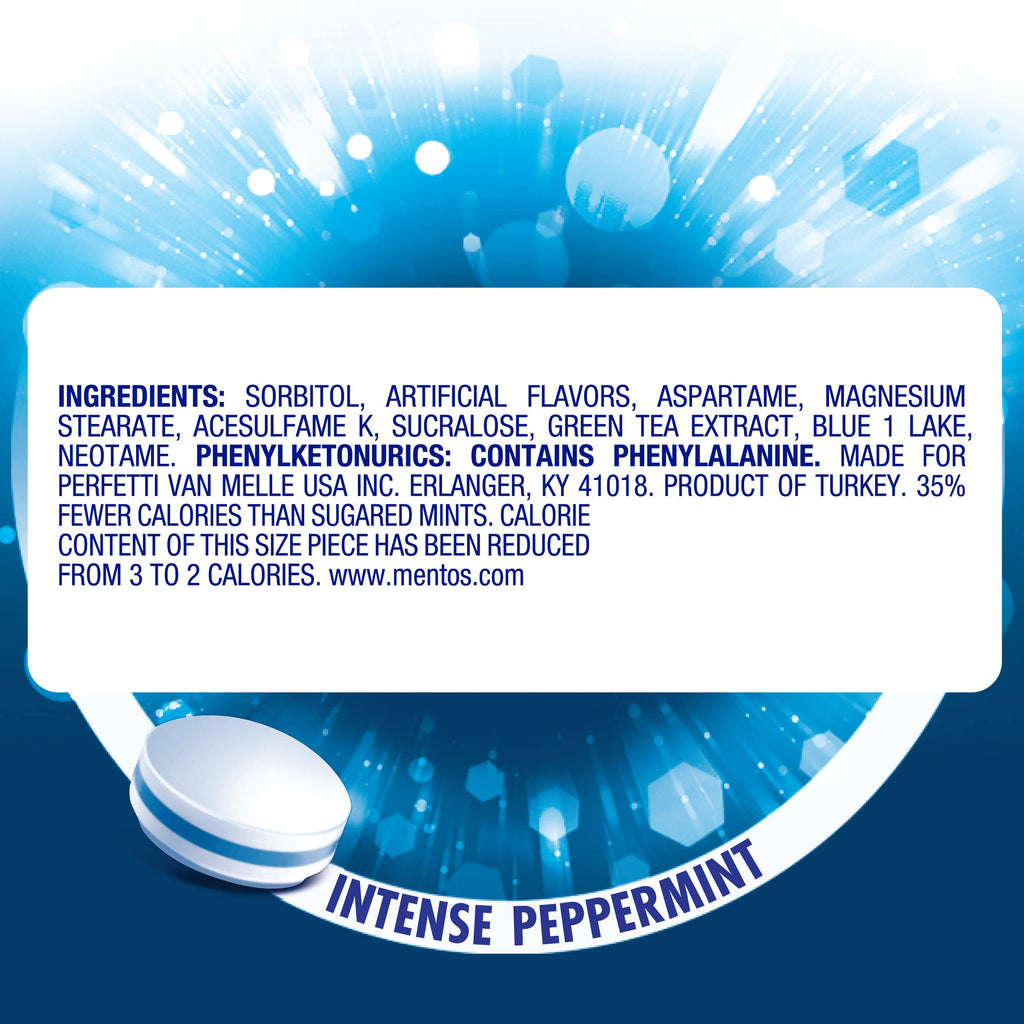 Mentos Clean Breath Hard Mints, Peppermint, 150 Piece Bottle (4 Pack)