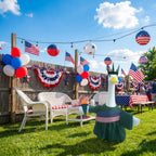 Xnetsby 4th of July Independence Day Statue of Liberty Porch Goose Outfit, America 250th Anniversary Patriotic Costume for 23-Inch Lawn Goose Garden Yard Patio Decoration