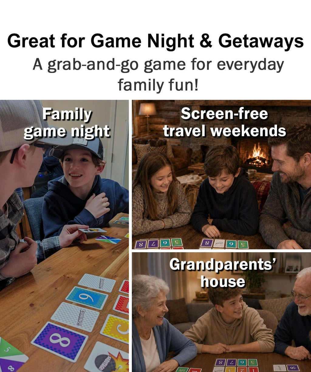 Elimino Family Card Game – Fast-Paced Game of Luck & Sabotage | Ages 7+