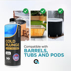 AquaDoc Cold Plunge Water Treatment - Ice Bath Cleaner and Water Stabilizer - Cold Plunge Weekly Treatment for Fresh Water - Made in USA - 32oz