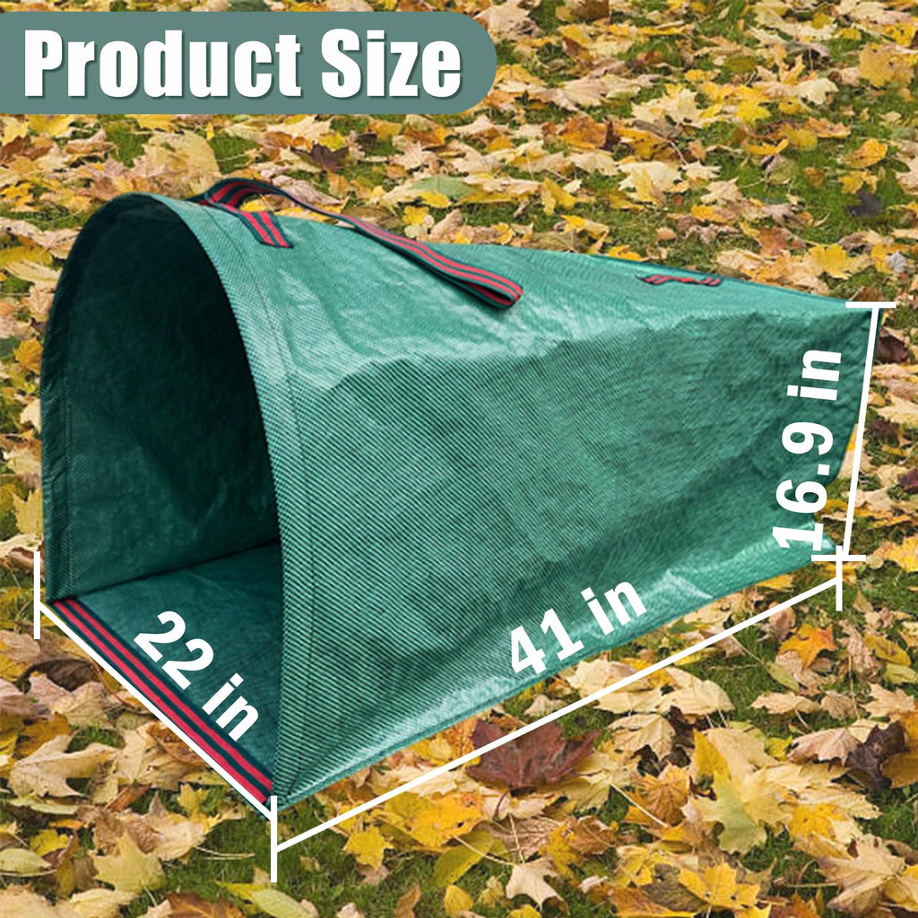 Ideal Swan 72 Gallon Reusable Yard Leaf Bag Holder, 2 Pack Waste Collector