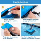 HKZ Pool Critter Animal Escape Ramp - 2Pack Critter Frog Saver Log for Swimming Pool with Reflective Strips, Wildlife Frog Pool Saver Floating Escape Device for Small Critters Squirrel Lizards (Blue)