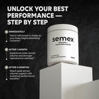 SEMEX Semen Volume Booster – Doctor Formulated Natural Support for Male Sperm Health, Load Volume Boost & Stamina – Non-GMO, Vegan, Gluten-Free, Fertility Supplement Made in USA - 90 Count