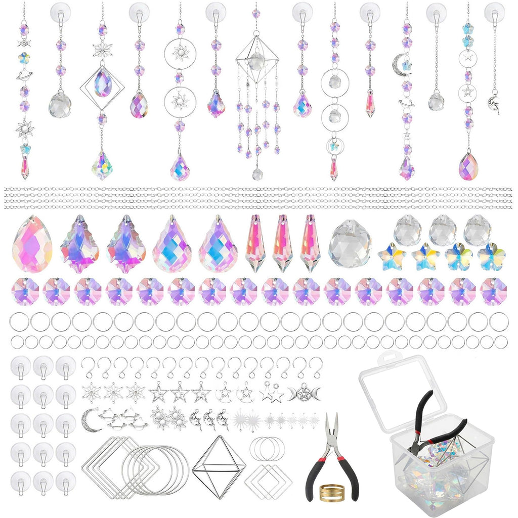 Suncatcher Kit for Adults, DIY Crystal with Prism Beads, 380PCS