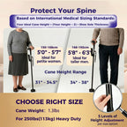 Walking Cane for Men & Women, 3-in-1 Folding Cane with Alarm and Light, Adjustable, Collapsible Walking Stick for Seniors and Adults Balance with a Second Handle