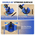 Floor Gap Fixer Tool Heavy Duty 45°Striking Surface Floor Gap Repair Tool Made of Iron & Enhanced Suction Cup with Slot Cutter and 5pcs Sticky Pads for Fixer Laminate/Vinyl Flooring Tools