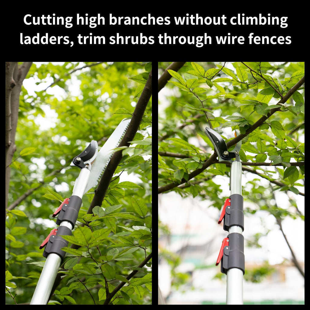 FLORA GUARD Telescoping Tree Pruner 4.6-10 FT with Pole Saw