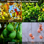 DonSail Pomelo Fruit Picker Pole Tool with Basket Telescoping Long Handle, 35-95 Inch Adjustable Orange Apple Picker Pole Tool with Basket for Avocado Acorn Lemon Pear Mango Tree Picker