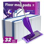 Wetjet Pads Refills, 32 Count Disposable Mop Pad Refills for Swiffer Wet Jet Mops, Thickness, Absorbent for Household Cleaning & Suit All Multi-Surface