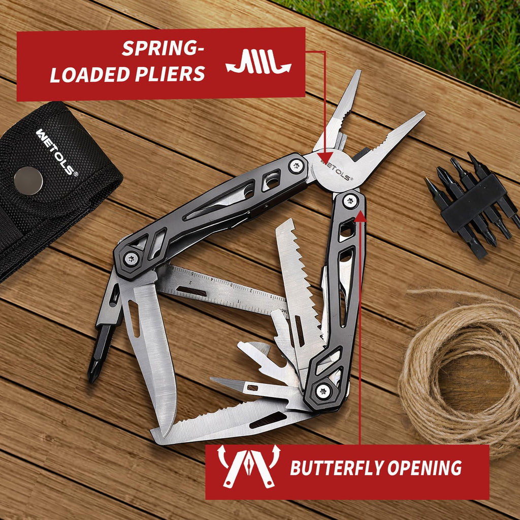Stocking Stuffers Christmas Gift for Men Dad Him, 21-in-1 Multitools with Pocket Knife