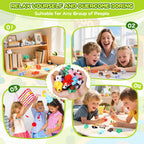 Gencokok 30PCS 3D Printed Animals Set, 1.96In Mini 3D Printed Animals, Animal Figurines Exquisite Cute Pocket Pets Toy, Cute Articulated Flexible Fidget Toy for Desk Decoration, Party Favors