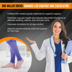 Doc Miller Compression Calf Sleeve for Men & Women – 20-30mmHg Graduated Support for Running, Shin Splints, Calf Strain – Knee High, Small to 6XL Plus Size