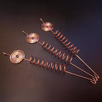 Premium Electroculture Copper Gardening Antenna Kit (3-Pack) – Tesla Coil Stakes for Vegetable Gardens, Houseplants & Indoor Flowers. Thick, 10-Gauge 99% Copper Wire, Eco-Friendly Growth Boosters