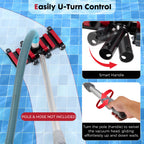 Sepetrel Commercial Grade Pool Vacuum Head with Wheels,19" Extra-Wide & Weighted Flexible Heavy-Duty Vac Cleaner for Effortless, Deep Cleaning