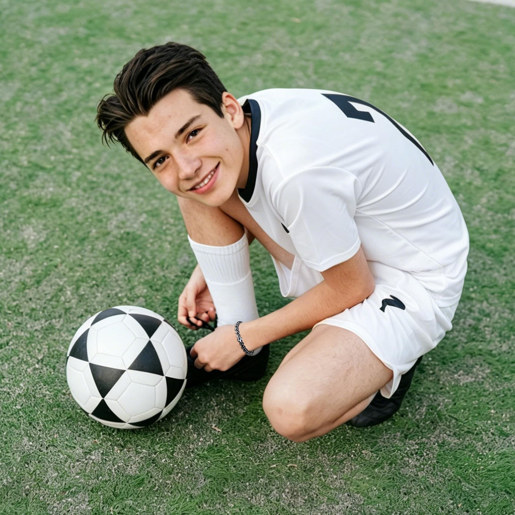 AryaHozel Soccer Bracelet, Mens Bracelet, Soccer Gifts for Men Teen Boys