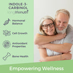 LongLifeNutri Indole-3-Carbinol 400mg - 120 Vegeterian Capsules, 4-Month Supply, Organic Supplement for Hormone Balance & Cellular Health, Lab Tested, Made in USA