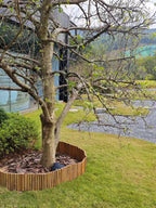 HTWNK Bamboo 2 Pack Short Fence Outdoor Landscape Edging Flexible Decorative Border 7.8'' H x 47'' L