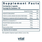 Vital Nutrients Osteo-Nutrients II - Vitamin K2 + D3, Calcium, Boron, and Magnesium for Bone Strength* - Healthy Heart Support - Vegetarian Supplement - Gluten, Dairy, Soy Free - 240 Capsules