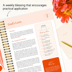 Official Spiral Bible in a Year, 52 Week Bible Study Guide (Floral)