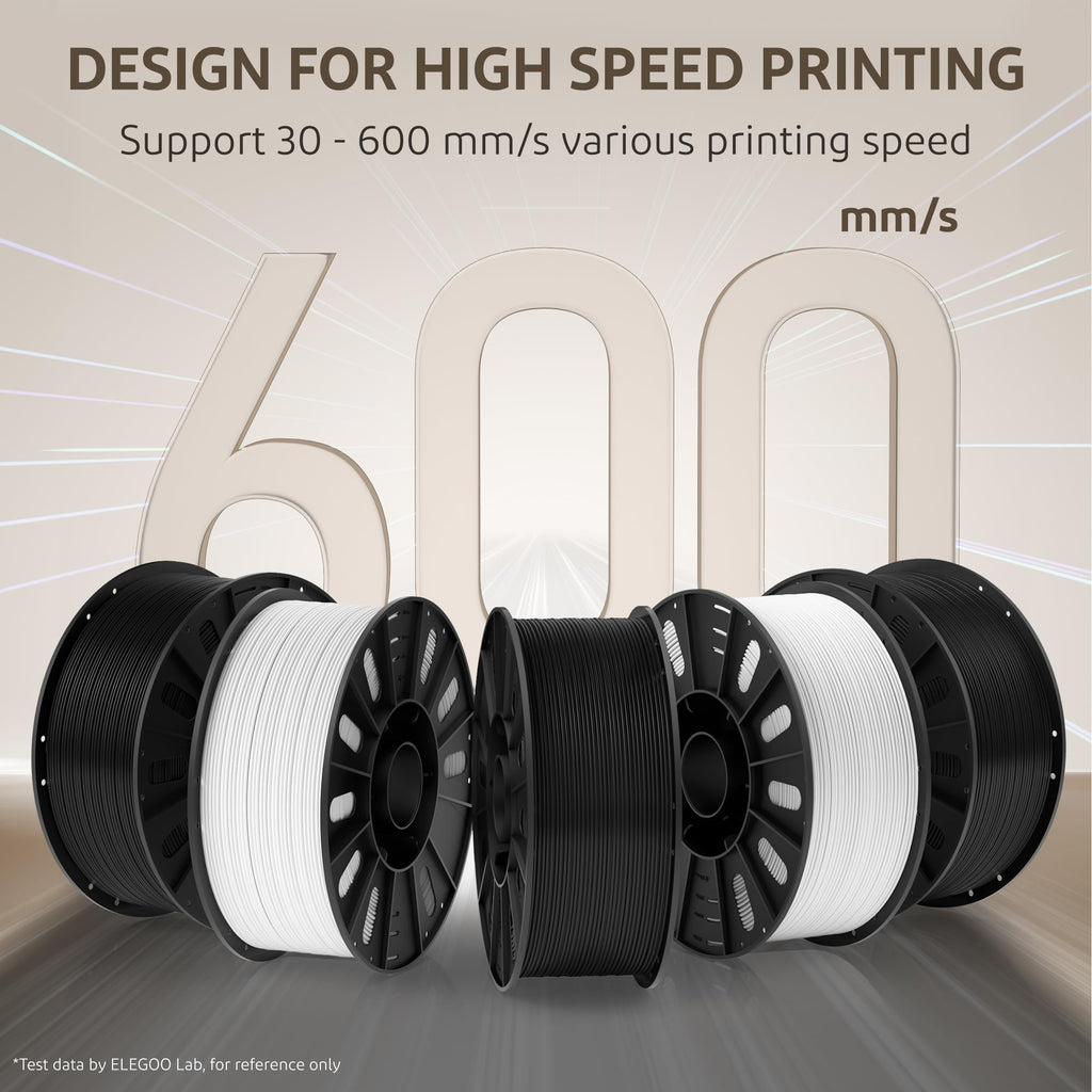 ELEGOO Rapid PETG Filament 1.75mm Beige 1KG, High Speed Up to 600mm/s 3D